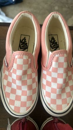 Pink checkered VANS
