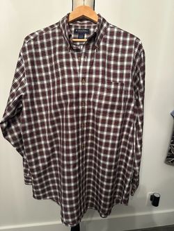 Brooks Brothers Non-Iron Plaid Button Down Shirt Men’s Large 100% Cotton