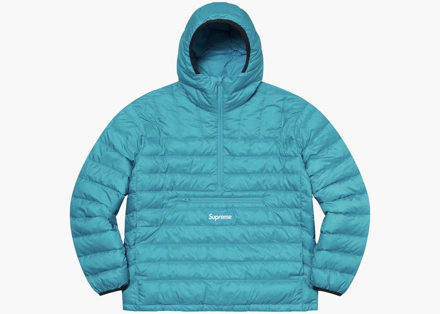 Supreme Micro Down Half Zip Pullover FW21 Teal for Sale in