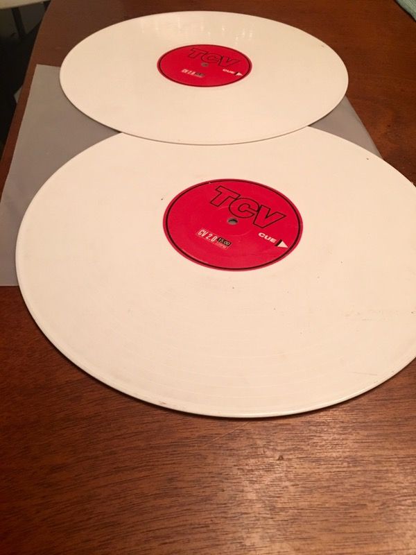 White Serato TCV Control Vinyl.