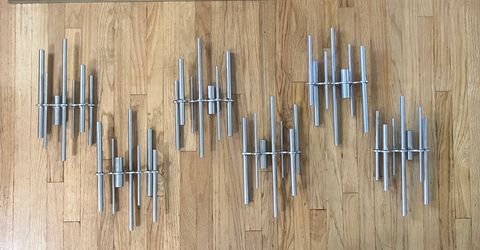 1960s Original Sculpture Hanging Aluminum Wall Art