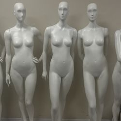 70” Tall Retail Mannequin w/ base $200 each
