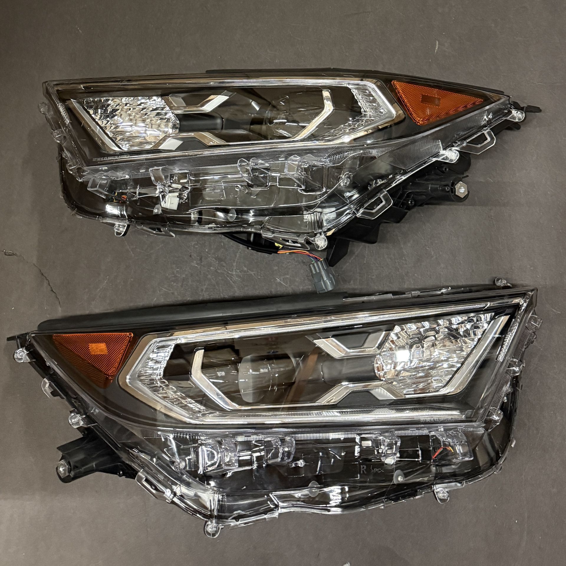 Pair 2019-2022 Toyota RAV4 XLE Hybrid XSE LED Headlights Assembly Headlamps Left Right Side