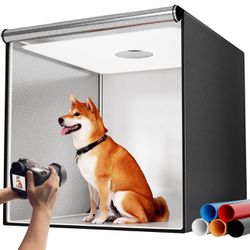 Photo Studio Light Box for Photography: Takerers 32x32 Inch 210 LED Large Lightbox for Product with 3 Stepless Dimming Light Panel, Professional Backg