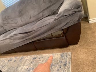 Leather brown 3 seat recliner - free