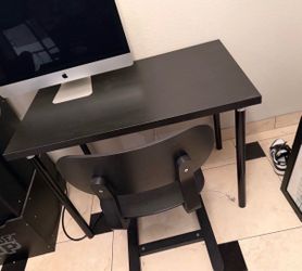 Computer desk and chair