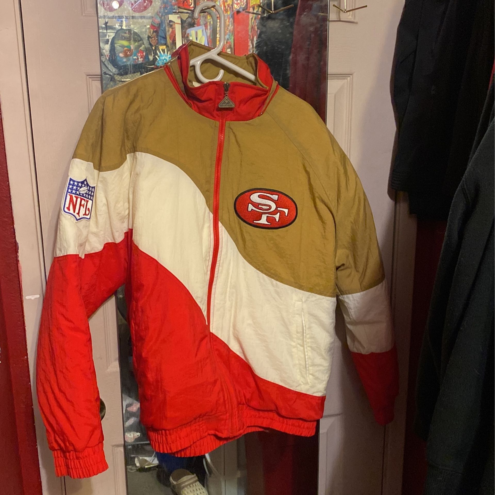 Vintage 49ers Windbreaker Puffer Jacket 