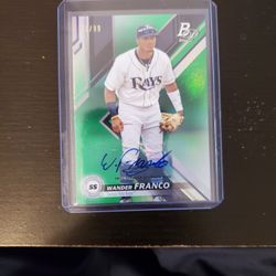 Wander Franco 2019 Bowman Platinum Grenn Auto