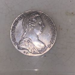 Austria 1780 S.F. 1 thaler silver coin Maria Theresia - Very rare