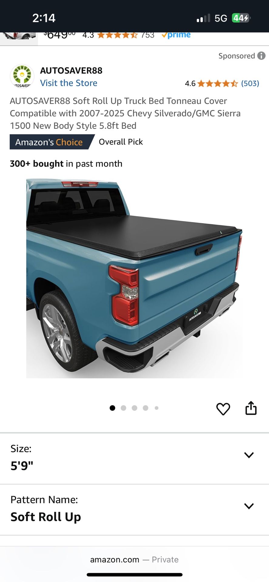 Autosaver88 Truck Bed Tonneau Cover