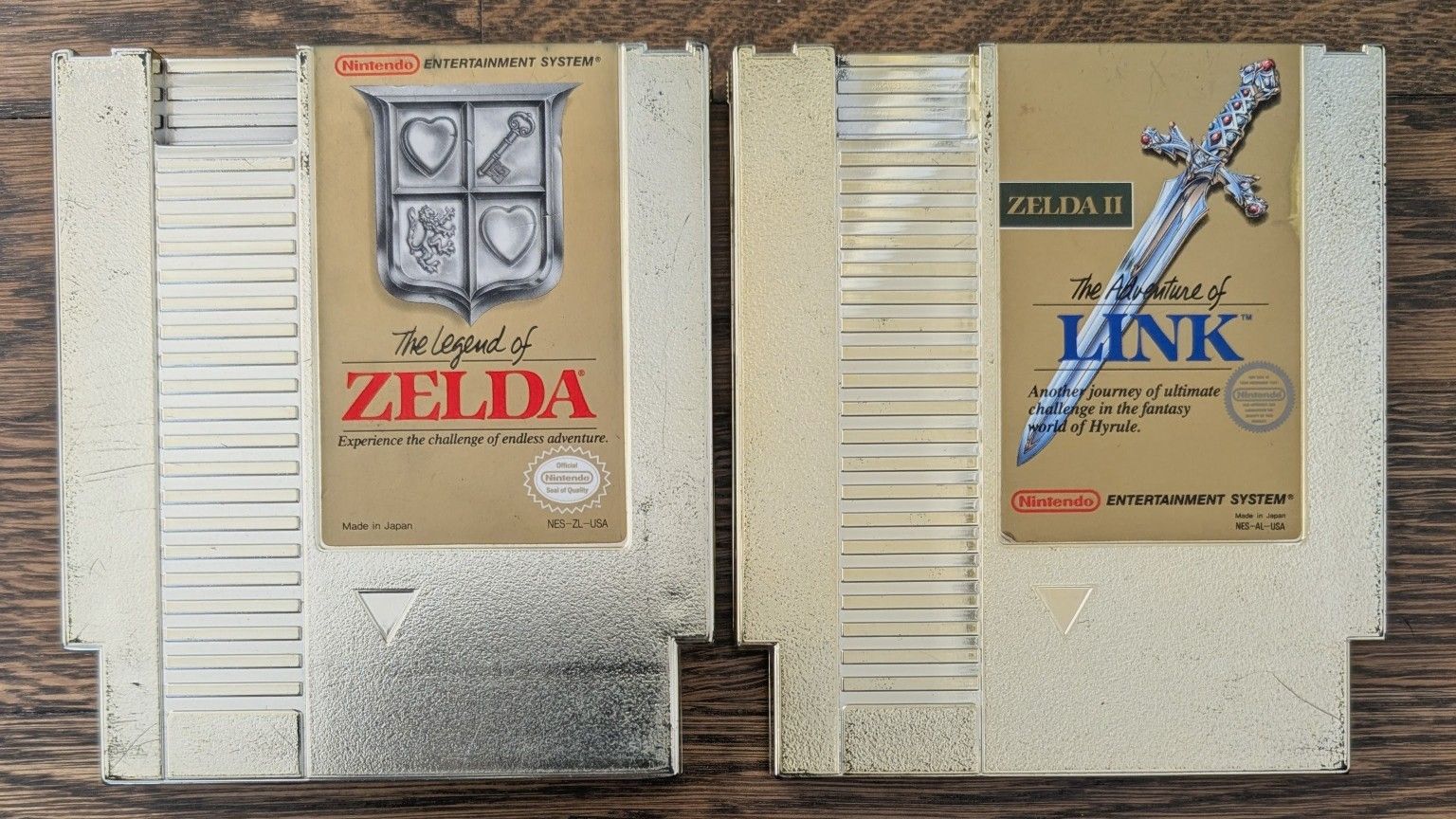 โ๏ธ Nintendo NES Zelda Lot โ Gold Cartridge Set ๐