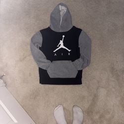 Boys Grey Air Jordan Sweatshirt 