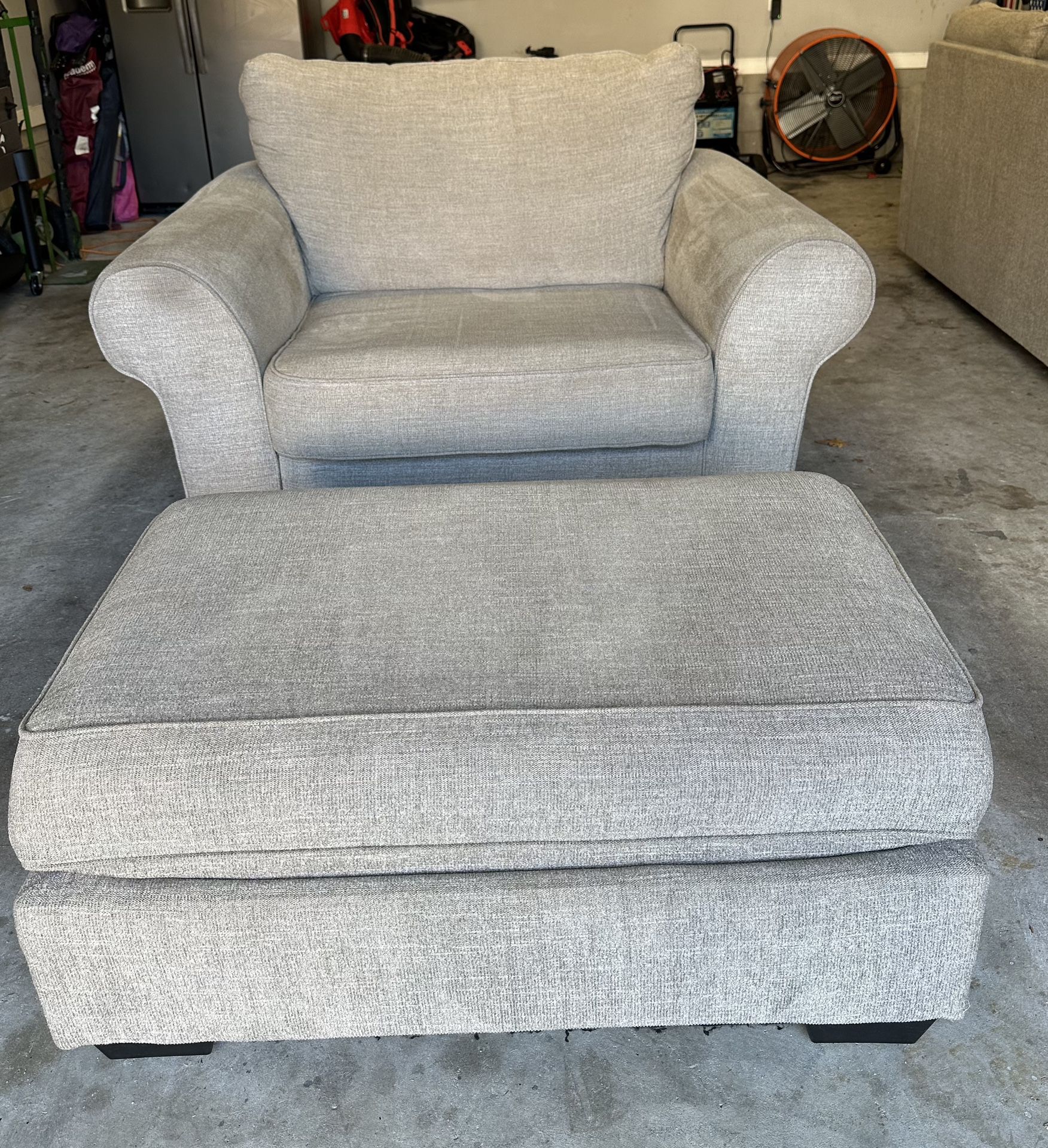 Sofa Chair And Ottoman