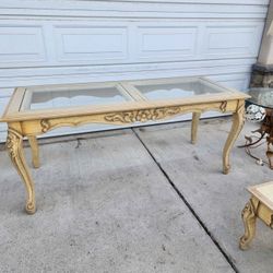 Vintage Matching Coffee Table And Sofa Table 