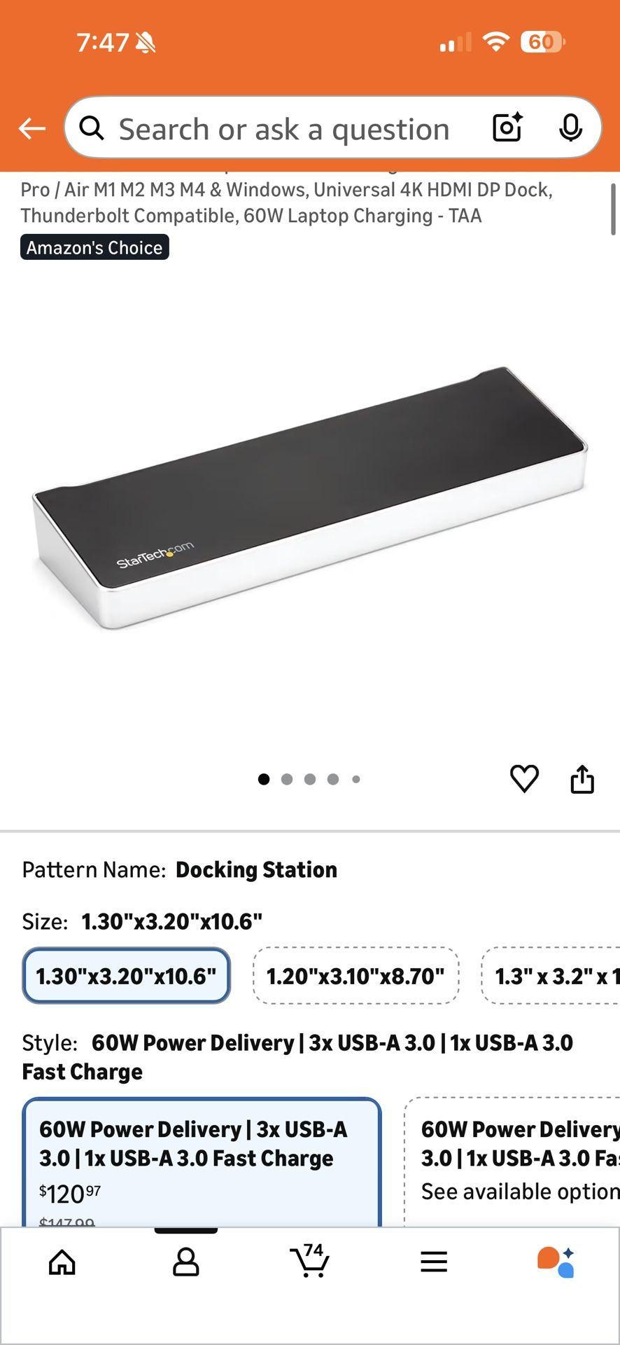 Startech Docking Station 