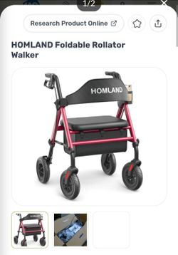 Homland walker - rollator - brand new