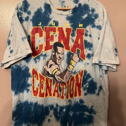 WWE John Cena Tie Die Shirt Pre Owned Size  XL