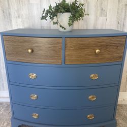 DRESSER - BLUE - SOLID WOOD 