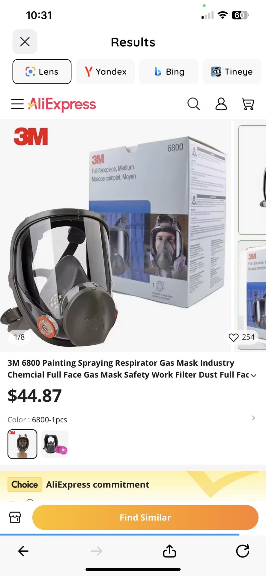3M Face mask Respirator New In Box