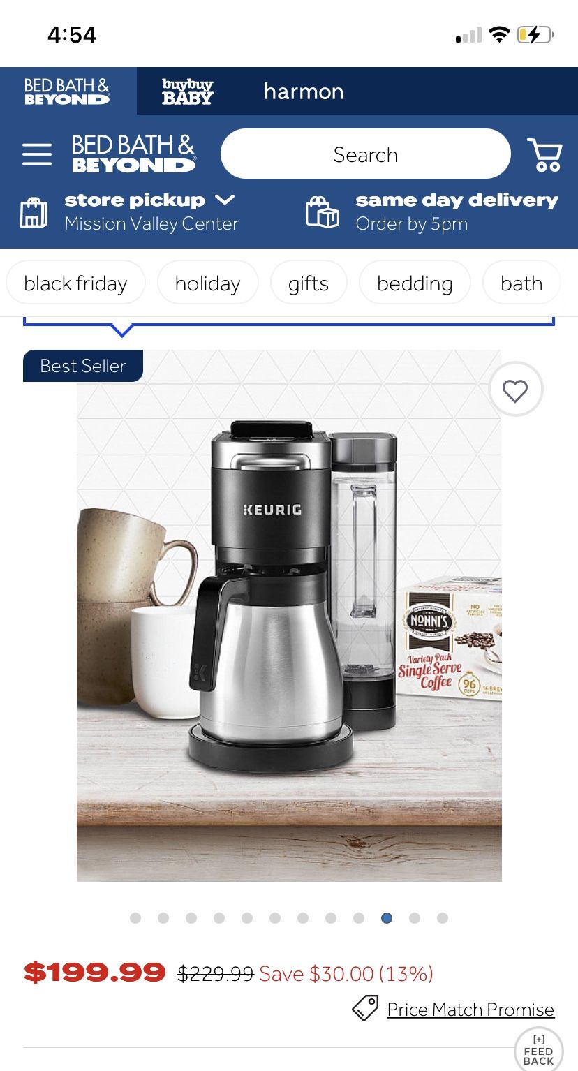 Keurig® K-Duo Plus® Coffee Maker with Single Serve K-Cup Pod & Carafe Brewer