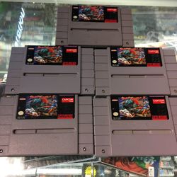 Street Fighter 2 SNES $20-$25 Each Gamehogs 11am-7pm
