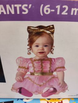 Pink princess costume size 6 to 12 months