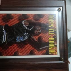 Shaquille O'Neal's Basketball Cards On Plack