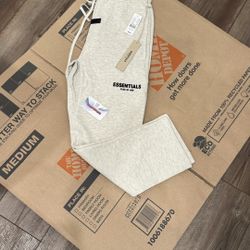 Light Oatmeal Essential Sweatpants Size S , M 