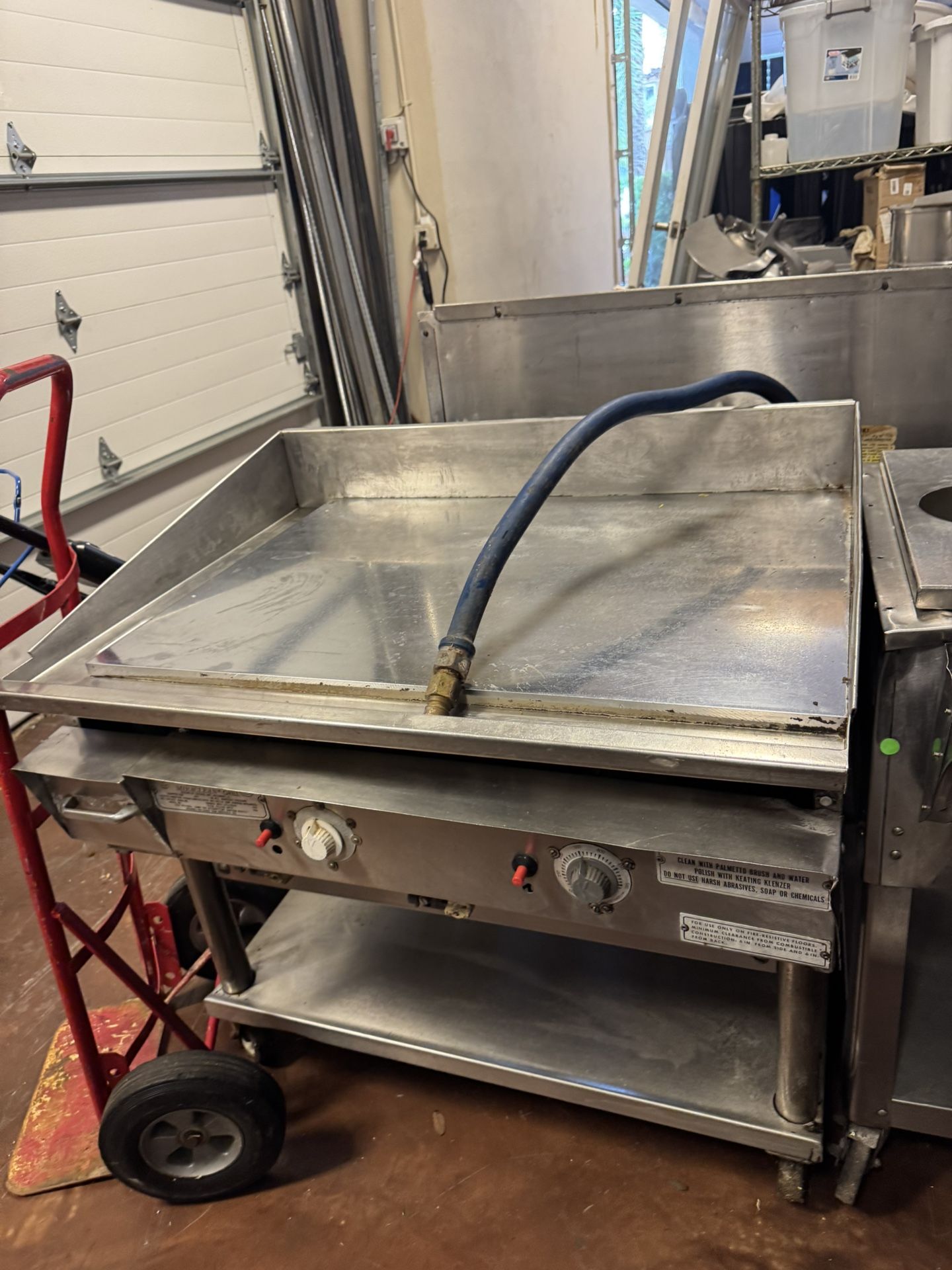 Keating Miraclean Grill Gas Griddle Kitchen / Restaurant Equipment 