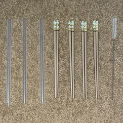 reusable straws & chopsticks bundle