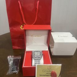 Moissanite Cartier Watch 💥 Passes Diamond Tester 