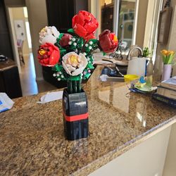 Building Block Plant Bouquet Simulated Roses