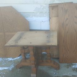Quarter-sawn Oak Table with leaves