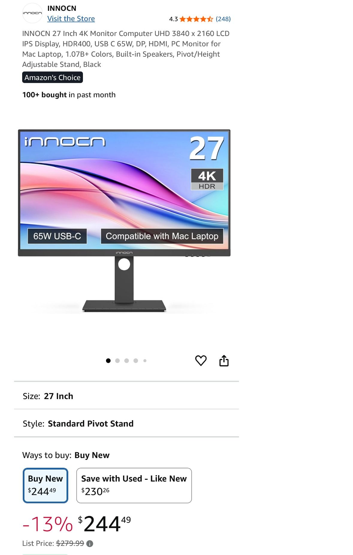Innocn 27 Inch 4k Monitor