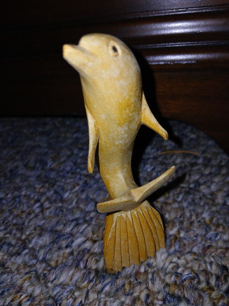 Hand Craved Dolphin