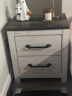 Grey / white side table