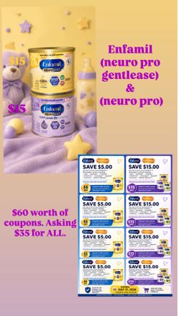 Baby milk diapers and coupons