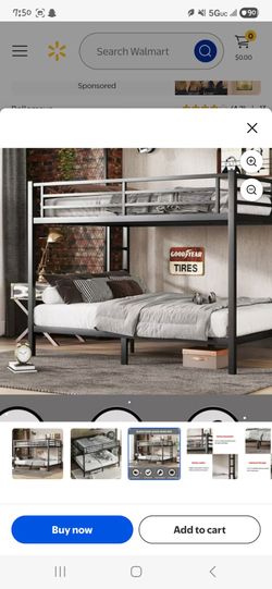 Queen over queen bunk bed