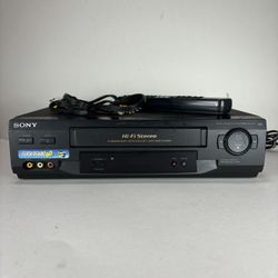 Sony SLV-N51 VCR VHS Player Recorder 4 Head Hi-Fi Stereo