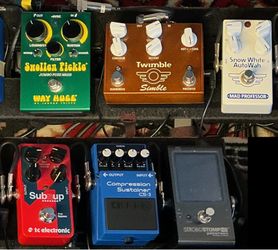 Several Guitar Pedals For Sale