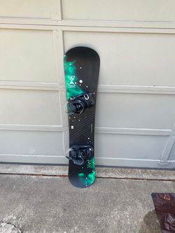 Snowboard with Bindings - Size 155cm