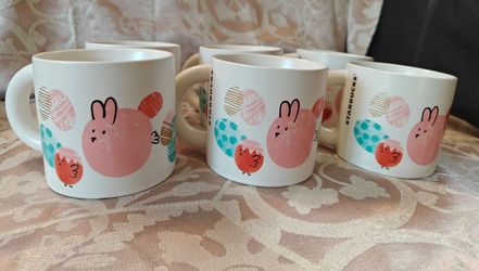 Starbucks 12 oz Spring Coffee Cups (Set of 8) New