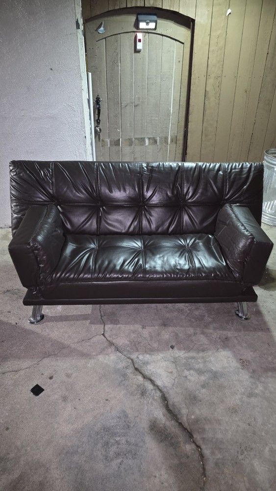 Leather Couch / Futon