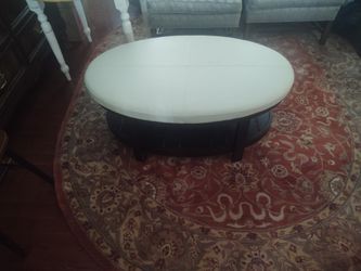 Leather Ottoman Coffee Table