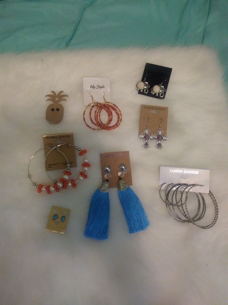 New 10 pairs assorted earrings