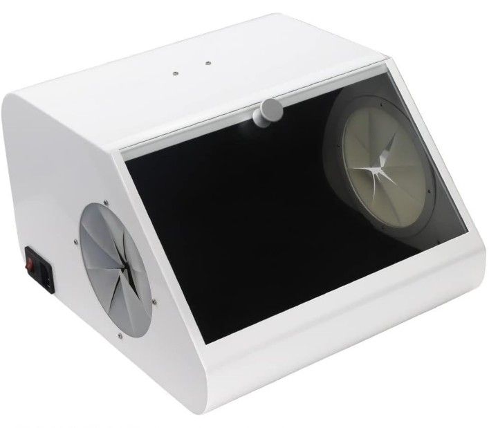 Lab Grinding Polishing Box Lapping Protector Sandblasting Dust Proof Case Dental Lab Sandblaster Dust Collector