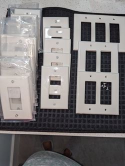 Reduced Decora Leviton Midway White Nylon Wall Plates