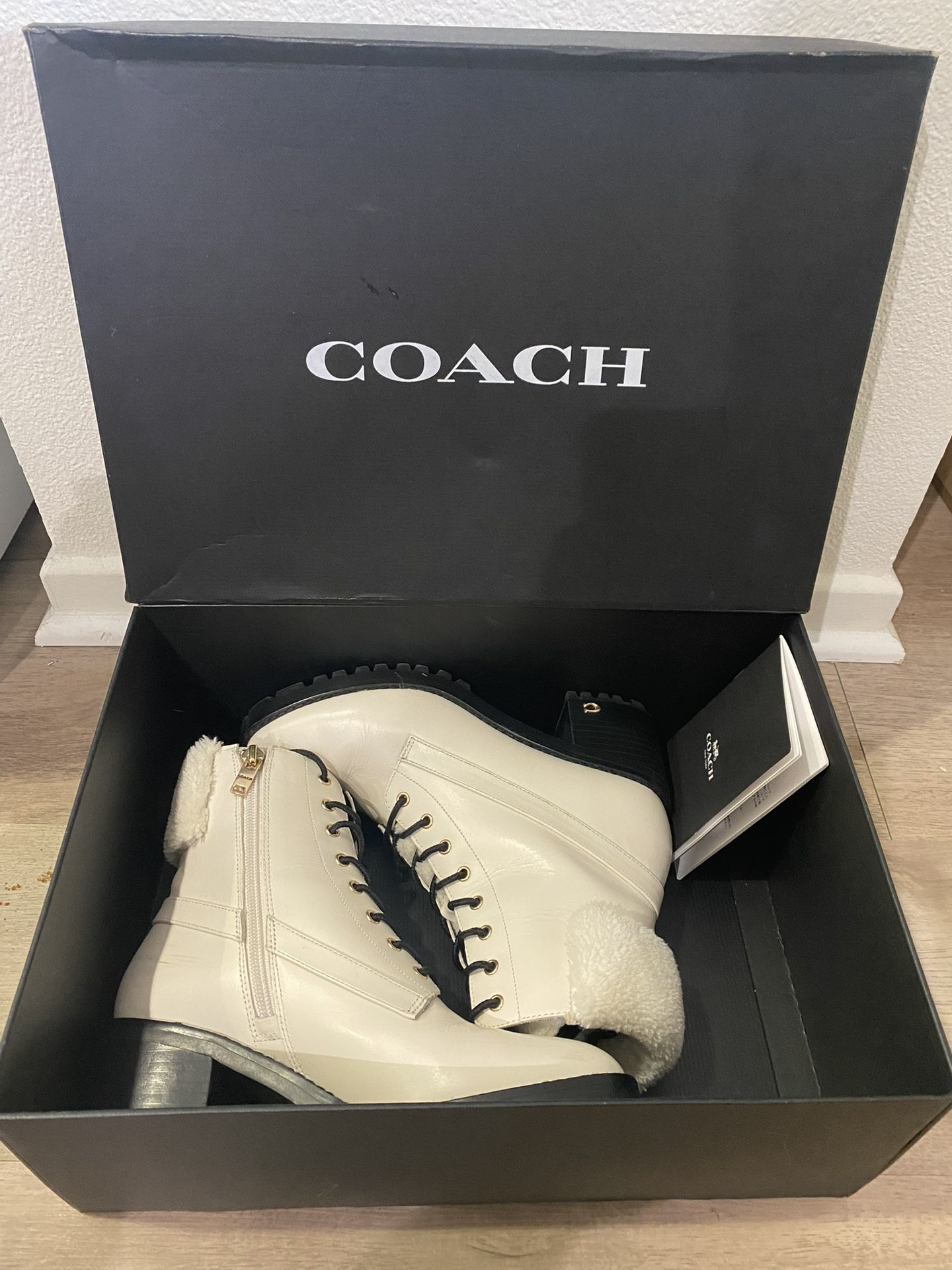 Coach Boots Size 6.5 dress Included