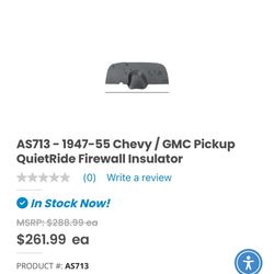 1948 To 1954 Chevy Truck Firewall Insulation Cover . Cheap . Brand New 