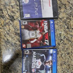 PS4 Games $5 Each Or All For $15